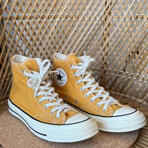 Converse Mustard High-Top Sneakers